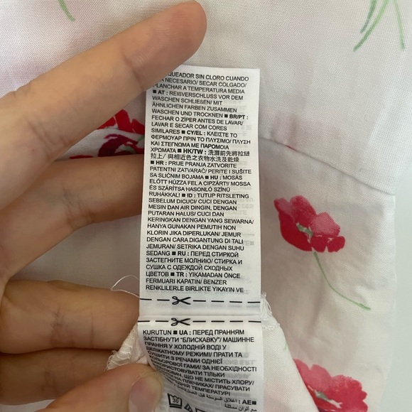 GAP Dress white floral print – Size 2 - Picture 9 of 12